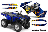 ATV Graphics Kit Quad Decal Wrap For Yamaha Grizzly 550 700 2007-2014 MOTORHEAD BLUE