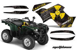 ATV Graphics Kit Quad Decal Wrap For Yamaha Grizzly 550 700 2007-2014 MELTDOWN YELLOW BLACK-atv motorcycle utv parts accessories gear helmets jackets gloves pantsAll Terrain Depot