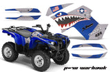 ATV Graphics Kit Quad Decal Wrap For Yamaha Grizzly 550 700 2007-2014 WARHAWK BLUE