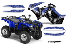 Load image into Gallery viewer, ATV Graphics Kit Quad Decal Wrap For Yamaha Grizzly 550 700 2007-2014 REAPER BLUE-atv motorcycle utv parts accessories gear helmets jackets gloves pantsAll Terrain Depot