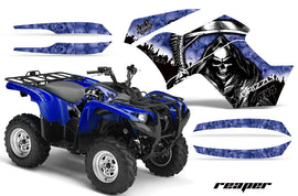 ATV Graphics Kit Quad Decal Wrap For Yamaha Grizzly 550 700 2007-2014 REAPER BLUE-atv motorcycle utv parts accessories gear helmets jackets gloves pantsAll Terrain Depot
