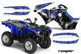 ATV Graphics Kit Quad Decal Wrap For Yamaha Grizzly 550 700 2007-2014 REAPER BLUE