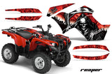 ATV Graphics Kit Quad Decal Wrap For Yamaha Grizzly 550 700 2007-2014 REAPER RED