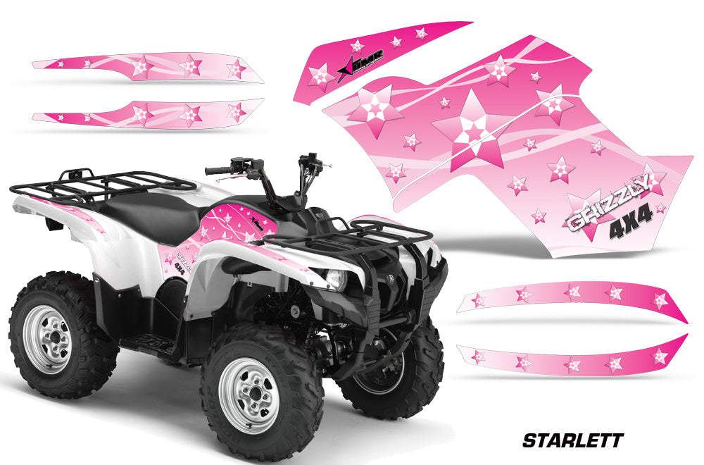 ATV Graphics Kit Quad Decal Wrap For Yamaha Grizzly 550 700 2007-2014 STARLETT PINK-atv motorcycle utv parts accessories gear helmets jackets gloves pantsAll Terrain Depot