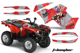 ATV Graphics Kit Quad Decal Wrap For Yamaha Grizzly 550 700 2007-2014 TBOMBER RED
