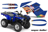 ATV Graphics Kit Quad Decal Wrap For Yamaha Grizzly 550 700 2007-2014 VEGAS BLUE