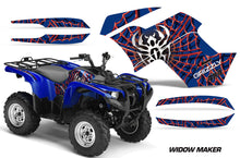 Load image into Gallery viewer, ATV Graphics Kit Quad Decal Wrap For Yamaha Grizzly 550 700 2007-2014 WIDOW RED BLUE-atv motorcycle utv parts accessories gear helmets jackets gloves pantsAll Terrain Depot