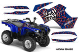 ATV Graphics Kit Quad Decal Wrap For Yamaha Grizzly 550 700 2007-2014 WIDOW RED BLUE