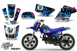 Dirt Bike Graphics Kit MX Decal Wrap For Yamaha PW50 PW 50 1990-2019 FRENZY BLUE