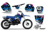 Dirt Bike Decal Graphic Kit Sticker Wrap For Yamaha PW80 PW 80 1996-2006 FRENZY BLUE