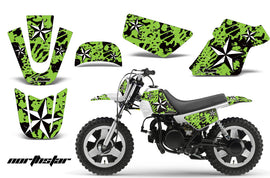 Dirt Bike Graphics Kit MX Decal Wrap For Yamaha PW50 PW 50 1990-2019 NORTHSTAR WHITE GREEN-atv motorcycle utv parts accessories gear helmets jackets gloves pantsAll Terrain Depot
