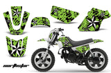 Dirt Bike Graphics Kit MX Decal Wrap For Yamaha PW50 PW 50 1990-2019 NORTHSTAR WHITE GREEN