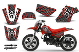 Dirt Bike Graphics Kit MX Decal Wrap For Yamaha PW50 PW 50 1990-2019 WIDOW RED BLACK