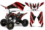 ATV Decal Graphic Kit Quad Sticker Wrap For Yamaha Raptor 125 2011-2013 INLINE RED BLACK