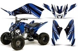 ATV Decal Graphic Kit Quad Sticker Wrap For Yamaha Raptor 125 2011-2013 INLINE BLUE BLACK