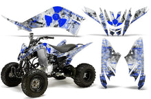 Load image into Gallery viewer, ATV Decal Graphic Kit Quad Sticker Wrap For Yamaha Raptor 125 2011-2013 MELTDOWN BLUE WHITE-atv motorcycle utv parts accessories gear helmets jackets gloves pantsAll Terrain Depot