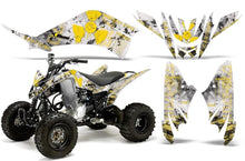 Load image into Gallery viewer, ATV Decal Graphic Kit Quad Sticker Wrap For Yamaha Raptor 125 2011-2013 MELTDOWN YELLOW WHITE-atv motorcycle utv parts accessories gear helmets jackets gloves pantsAll Terrain Depot