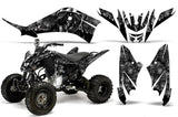 ATV Decal Graphic Kit Quad Sticker Wrap For Yamaha Raptor 125 2011-2013 REAPER BLACK