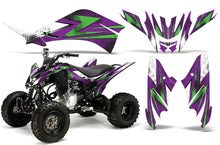 Load image into Gallery viewer, ATV Decal Graphic Kit Quad Sticker Wrap For Yamaha Raptor 125 2011-2013 SLASH GREEN PINK-atv motorcycle utv parts accessories gear helmets jackets gloves pantsAll Terrain Depot