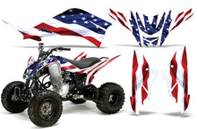 Load image into Gallery viewer, ATV Decal Graphic Kit Quad Sticker Wrap For Yamaha Raptor 125 2011-2013 USA FLAG-atv motorcycle utv parts accessories gear helmets jackets gloves pantsAll Terrain Depot