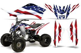 ATV Decal Graphic Kit Quad Sticker Wrap For Yamaha Raptor 125 2011-2013 USA FLAG-atv motorcycle utv parts accessories gear helmets jackets gloves pantsAll Terrain Depot