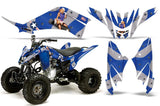ATV Decal Graphic Kit Quad Sticker Wrap For Yamaha Raptor 125 2011-2013 TBOMBER BLUE
