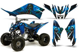 ATV Decal Graphic Kit Quad Sticker Wrap For Yamaha Raptor 125 2011-2013 ZOMBIE BLUE