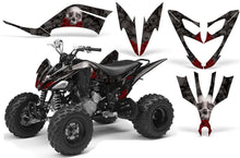 Load image into Gallery viewer, ATV Decal Graphic Kit Quad Sticker Wrap For Yamaha Raptor 250 2008-2014 BONES BLACK-atv motorcycle utv parts accessories gear helmets jackets gloves pantsAll Terrain Depot