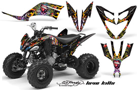 ATV Decal Graphic Kit Quad Sticker Wrap For Yamaha Raptor 250 2008-2014 EDHLK BLACK-atv motorcycle utv parts accessories gear helmets jackets gloves pantsAll Terrain Depot