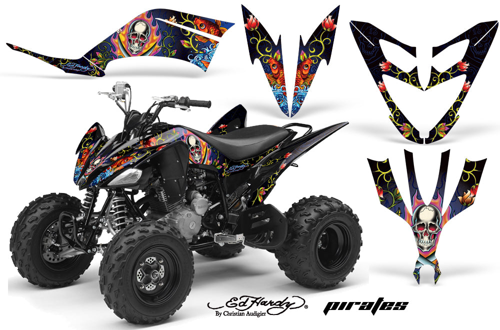 ATV Decal Graphic Kit Quad Sticker Wrap For Yamaha Raptor 250 2008-2014 EDHP BLUE-atv motorcycle utv parts accessories gear helmets jackets gloves pantsAll Terrain Depot