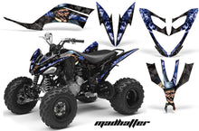 Load image into Gallery viewer, ATV Decal Graphic Kit Quad Sticker Wrap For Yamaha Raptor 250 2008-2014 HATTER BLUE BLACK-atv motorcycle utv parts accessories gear helmets jackets gloves pantsAll Terrain Depot