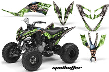 Load image into Gallery viewer, ATV Decal Graphic Kit Quad Sticker Wrap For Yamaha Raptor 250 2008-2014 HATTER SILVER GREEN-atv motorcycle utv parts accessories gear helmets jackets gloves pantsAll Terrain Depot