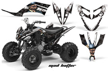 Load image into Gallery viewer, ATV Decal Graphic Kit Quad Sticker Wrap For Yamaha Raptor 250 2008-2014 HATTER WHITE BLACK-atv motorcycle utv parts accessories gear helmets jackets gloves pantsAll Terrain Depot