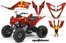 Load image into Gallery viewer, ATV Decal Graphic Kit Quad Sticker Wrap For Yamaha Raptor 250 2008-2014 MELTDOWN YELLOW RED-atv motorcycle utv parts accessories gear helmets jackets gloves pantsAll Terrain Depot