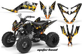 ATV Decal Graphic Kit Quad Sticker Wrap For Yamaha Raptor 250 2008-2014 MOTORHEAD BLACK-atv motorcycle utv parts accessories gear helmets jackets gloves pantsAll Terrain Depot