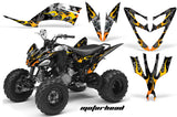 ATV Decal Graphic Kit Quad Sticker Wrap For Yamaha Raptor 250 2008-2014 MOTORHEAD BLACK