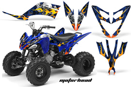 ATV Decal Graphic Kit Quad Sticker Wrap For Yamaha Raptor 250 2008-2014 MOTORHEAD BLUE-atv motorcycle utv parts accessories gear helmets jackets gloves pantsAll Terrain Depot