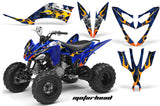 ATV Decal Graphic Kit Quad Sticker Wrap For Yamaha Raptor 250 2008-2014 MOTORHEAD BLUE
