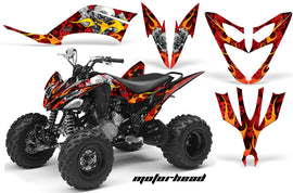 ATV Decal Graphic Kit Quad Sticker Wrap For Yamaha Raptor 250 2008-2014 MOTORHEAD RED-atv motorcycle utv parts accessories gear helmets jackets gloves pantsAll Terrain Depot