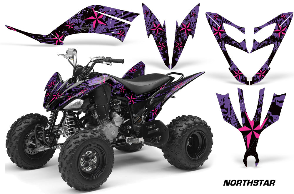 ATV Decal Graphic Kit Quad Sticker Wrap For Yamaha Raptor 250 2008-2014 NORTHSTAR PINK PURPLE-atv motorcycle utv parts accessories gear helmets jackets gloves pantsAll Terrain Depot