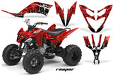 ATV Decal Graphic Kit Quad Sticker Wrap For Yamaha Raptor 250 2008-2014 REAPER RED