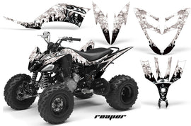 ATV Decal Graphic Kit Quad Sticker Wrap For Yamaha Raptor 250 2008-2014 REAPER WHITE-atv motorcycle utv parts accessories gear helmets jackets gloves pantsAll Terrain Depot