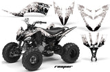 ATV Decal Graphic Kit Quad Sticker Wrap For Yamaha Raptor 250 2008-2014 REAPER WHITE