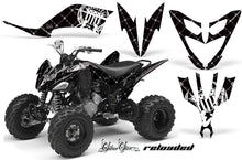 Load image into Gallery viewer, ATV Decal Graphic Kit Quad Sticker Wrap For Yamaha Raptor 250 2008-2014 RELOADED WHITE BLACK-atv motorcycle utv parts accessories gear helmets jackets gloves pantsAll Terrain Depot