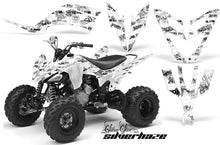 Load image into Gallery viewer, ATV Decal Graphic Kit Quad Sticker Wrap For Yamaha Raptor 250 2008-2014 SSSH BLACK WHITE-atv motorcycle utv parts accessories gear helmets jackets gloves pantsAll Terrain Depot