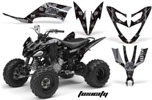 Load image into Gallery viewer, ATV Decal Graphic Kit Quad Sticker Wrap For Yamaha Raptor 250 2008-2014 TOXIC SILVER BLACK-atv motorcycle utv parts accessories gear helmets jackets gloves pantsAll Terrain Depot