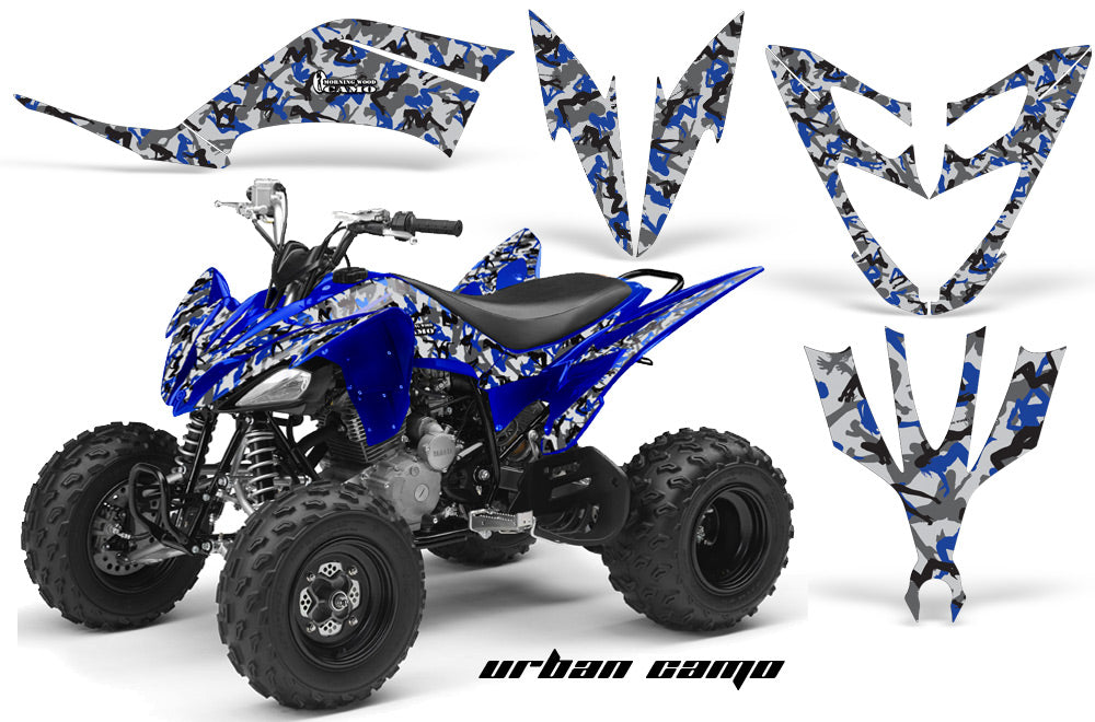ATV Decal Graphic Kit Quad Sticker Wrap For Yamaha Raptor 250 2008-2014 URBAN CAMO BLUE-atv motorcycle utv parts accessories gear helmets jackets gloves pantsAll Terrain Depot