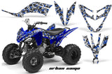 ATV Decal Graphic Kit Quad Sticker Wrap For Yamaha Raptor 250 2008-2014 URBAN CAMO BLUE