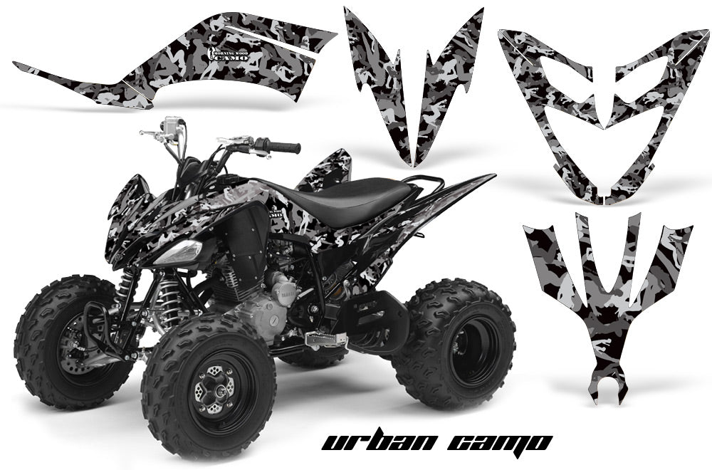 ATV Decal Graphic Kit Quad Sticker Wrap For Yamaha Raptor 250 2008-2014 URBAN CAMO BLACK-atv motorcycle utv parts accessories gear helmets jackets gloves pantsAll Terrain Depot