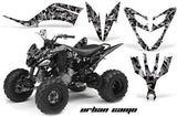 ATV Decal Graphic Kit Quad Sticker Wrap For Yamaha Raptor 250 2008-2014 URBAN CAMO BLACK